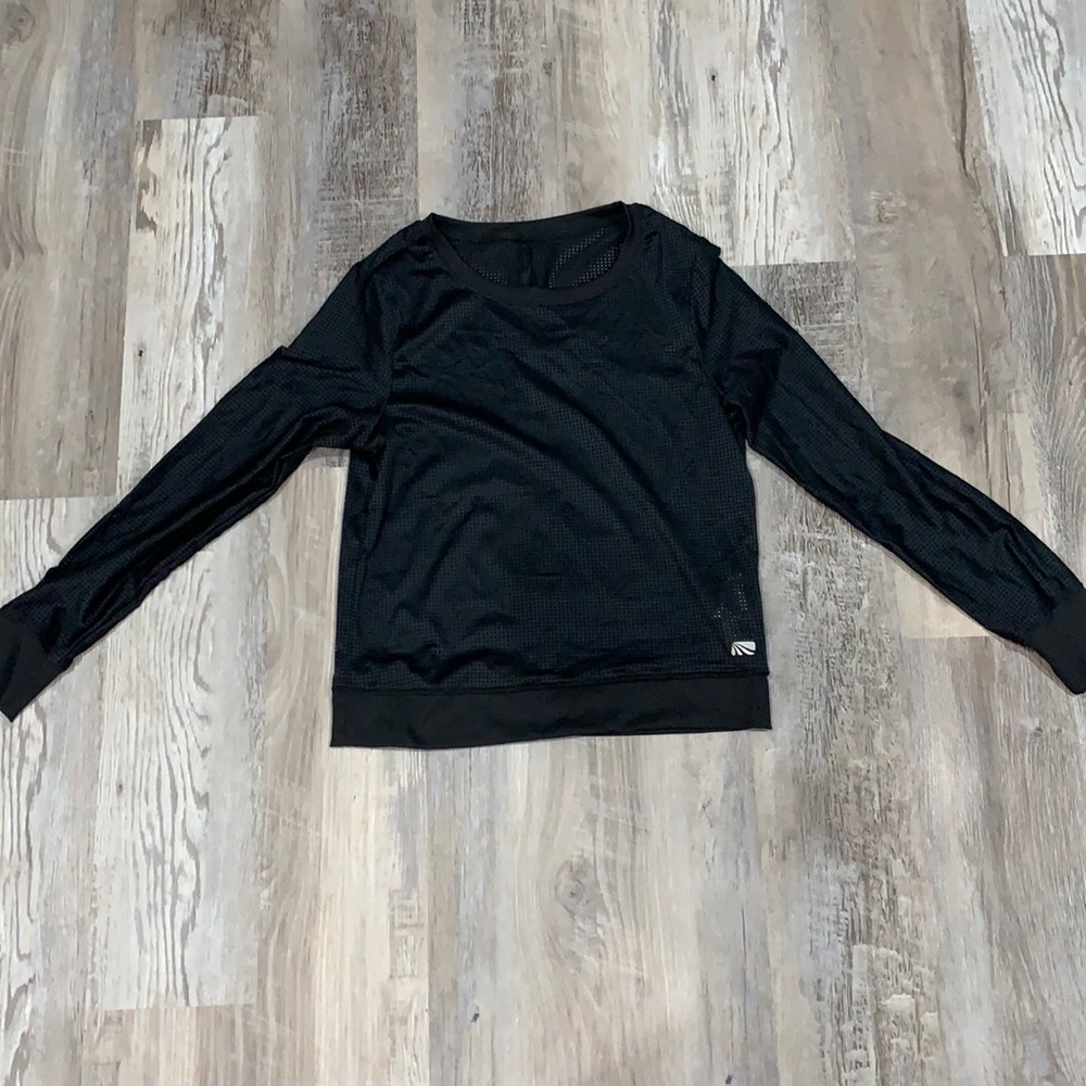 Open back, long sleeve see-through, shirt